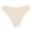 Beige, variant on Women's Seamless Cheeky No Show Underwear Soft Ribbed Invisible Panties Wave Edge Briefs Beige M