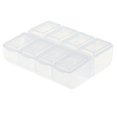 thumbnail image 3 of Paquete de 2- caja de almacenamiento de plástico 8 celdas DIY para tornillos arandelas electrónicas 2 piezas CUTICAT Caja de piezas electrónicas, 3 of 8
