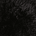 Modern Corner Wedge Only, High-Density Compressed Foam, Faux Fur, Black ...