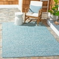 thumbnail image 5 of SAFAVIEH Courtyard Ilean Geometric Indoor/Outdoor Area Rug, Aqua/Grey, 4’ x 5’7”, 5 of 8