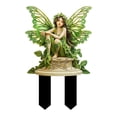 thumbnail image 1 of Estacas decorativas para jardín, planas y versátiles, con forma de mariposa para patio, para exteriores, caminos, , parques, césped, porches., 1 of 8