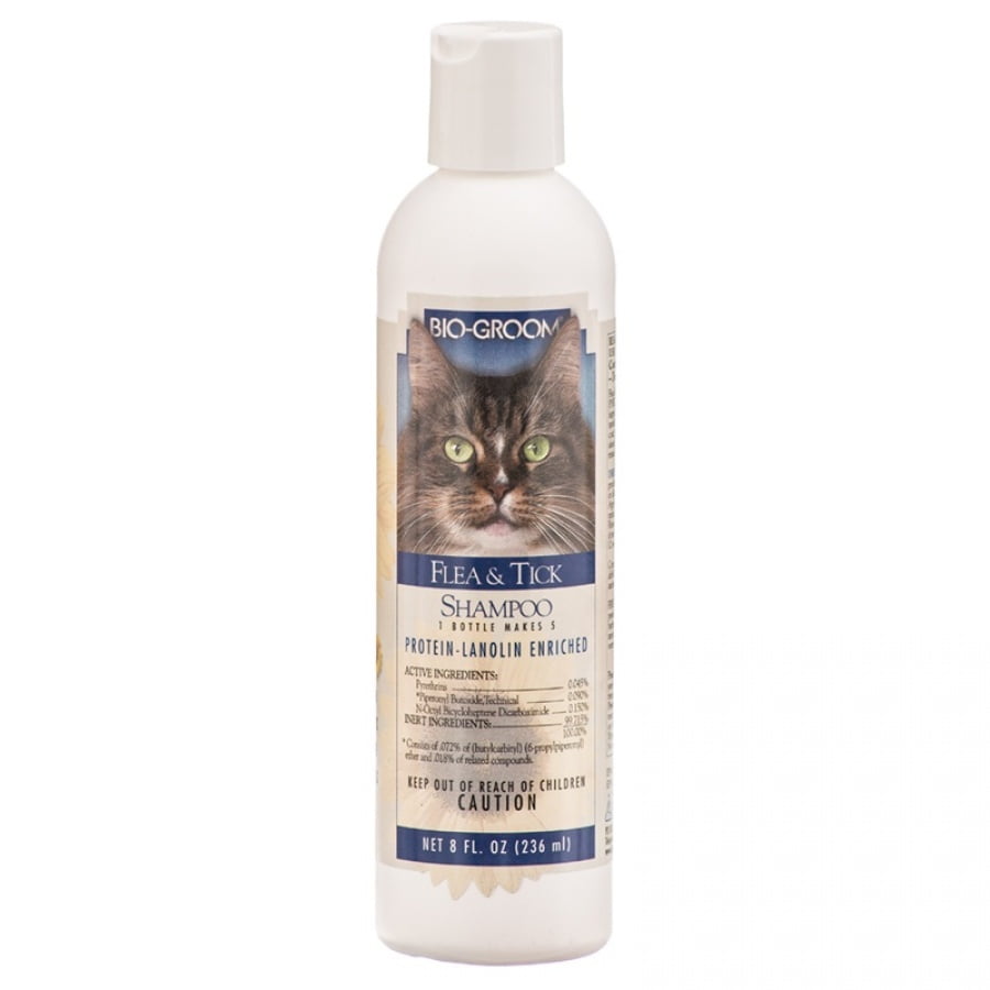 Bio Groom Flea & Tick Shampoo for Cats 8 oz