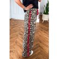 thumbnail image 3 of TinyCribz Women's Leopard Lounge Pants with Red Contrast Stripe L, 3 of 6