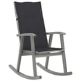 thumbnail image 1 of vidaXL Rocking Chair with Cushions Grey Solid Acacia Wood, 1 of 5