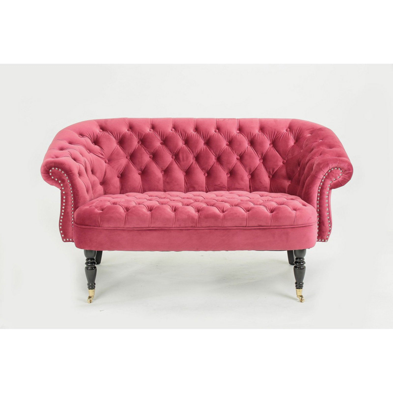 Hd Couture 63 In Cassini Mistral Velvet Tufted Settee Hd Couture 63 In Cassini Mistral Velvet Tufted Settee