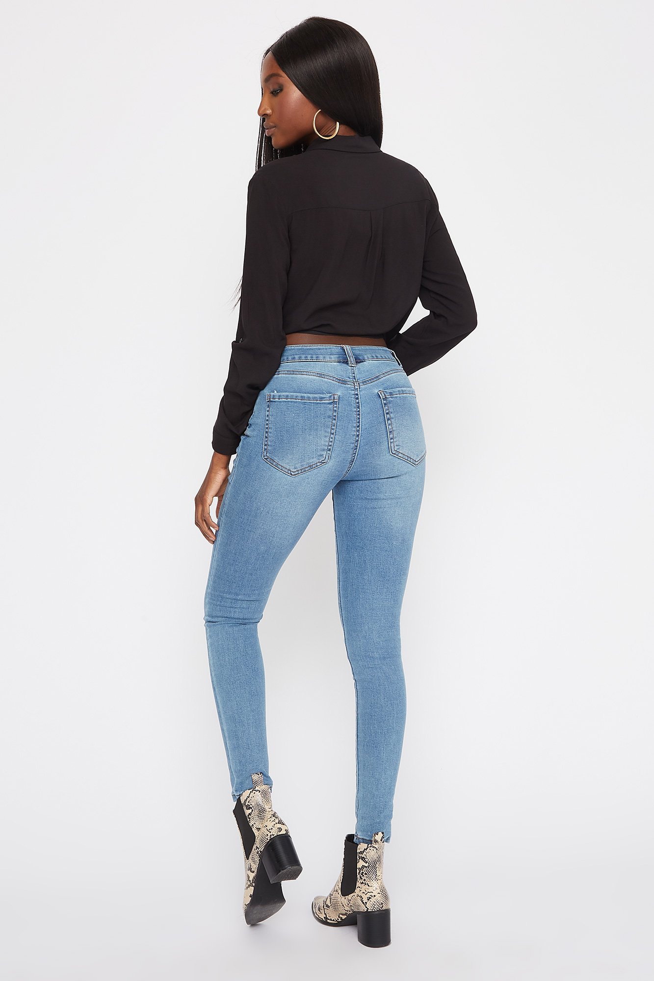 Medium Wash Super Skinny Jean | Walmart 