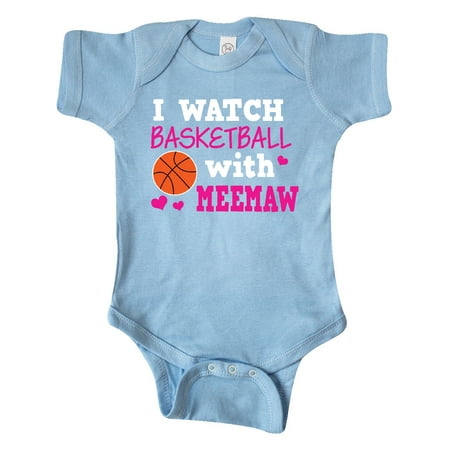 

Inktastic I Watch Basketball with Meemaw Gift Baby Girl Bodysuit