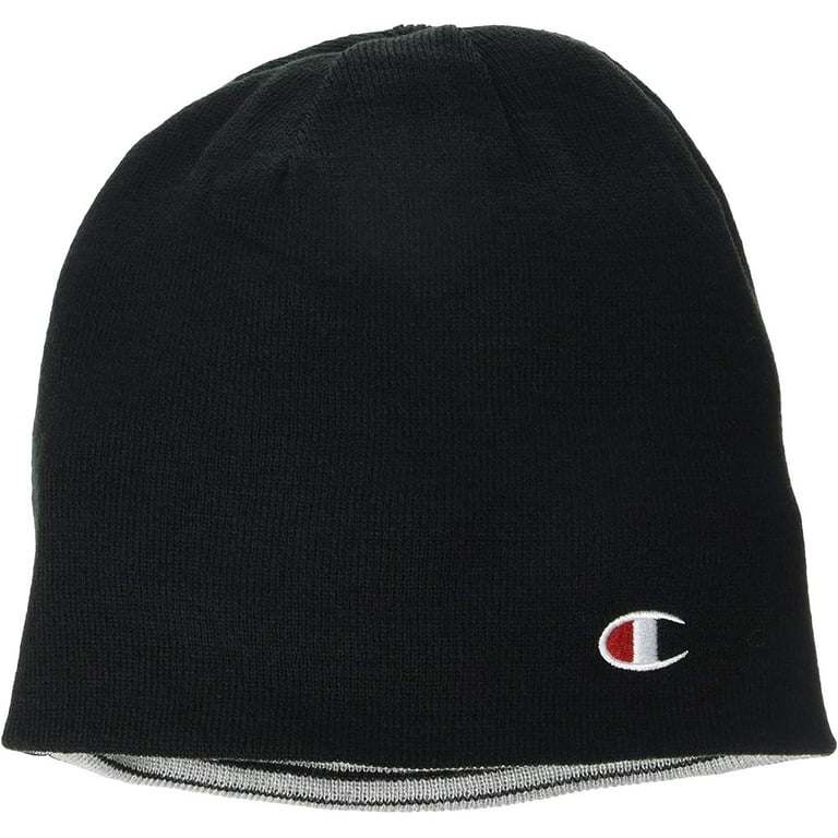 Champion Men's Reversible Beanie, Black, One Size - Walmart.com