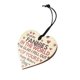 thumbnail image 2 of Ornamento colgante en forma de corazón Durable Mamá Regalos de hijas Letras de madera Accesorios para automóviles Decoración para uso doméstico DIY 3 Pack Inevent HA011707-03, 2 of 7