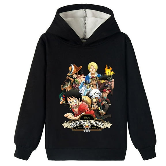 Children's One Piece Brushed Pullover Hoodie Long Sleeve Tops Hooded Sweatshirt for Boys Girls