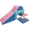 thumbnail image 3 of XJD 5pcs Climbing Blocks for Toddlers 1-3, Lightweight Couch Kids for Crawling and Sliding, Soft Play Equipment Foam Blocks Climber, Indoor Kids Climb and Crawl Activity Play Set, 3 of 11