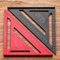 thumbnail image 3 of Carpenter Square 12 Inch,Aluminum Square Carpenter Measuring Layout Tool,Alloy Metal Triangle Ruler Imperial Protractor for Woodworking and Carpentry, Rafter Square for Angle Drawing, 3 of 8