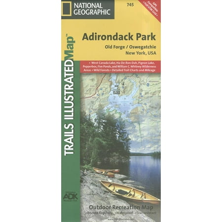 National Geographic Maps: Trails Illustrated: Old Forge, Oswegatchie: Adirondack Park - Folded