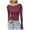 Wine, variant on Bixock Women Fall and Winter Blouse,Women Casual Tops,Bixock Women Tops Fall and Winter Casual Solid Color Round Neck Pullover Top Long Sleeve Round Neck Shirt