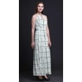 thumbnail image 4 of Bimba Shibori Ladies Sleeveless Long Print Maxi Dress with Side Slits Summer Wear-X-Large, 4 of 6