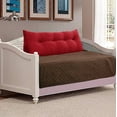 thumbnail image 1 of WOWMAX Large Bolster Triangular Reading Backrest Positioning Support Wedge Pillow Headboard for Day Bed Bunk Bed RV/Trailer with Removable Cover Red 47x8x20inch, 1 of 7
