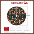 thumbnail image 2 of Xecao Colorful Plants Mushroom Pattern Christmas Tree Skirt Round Xmas Tree Mat Base Cover for Holiday Home Decorations-36", 2 of 6
