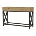thumbnail image 4 of Artisan Furniture Solid Mango Wood Living Room Metal Base Console Table, 4 of 5