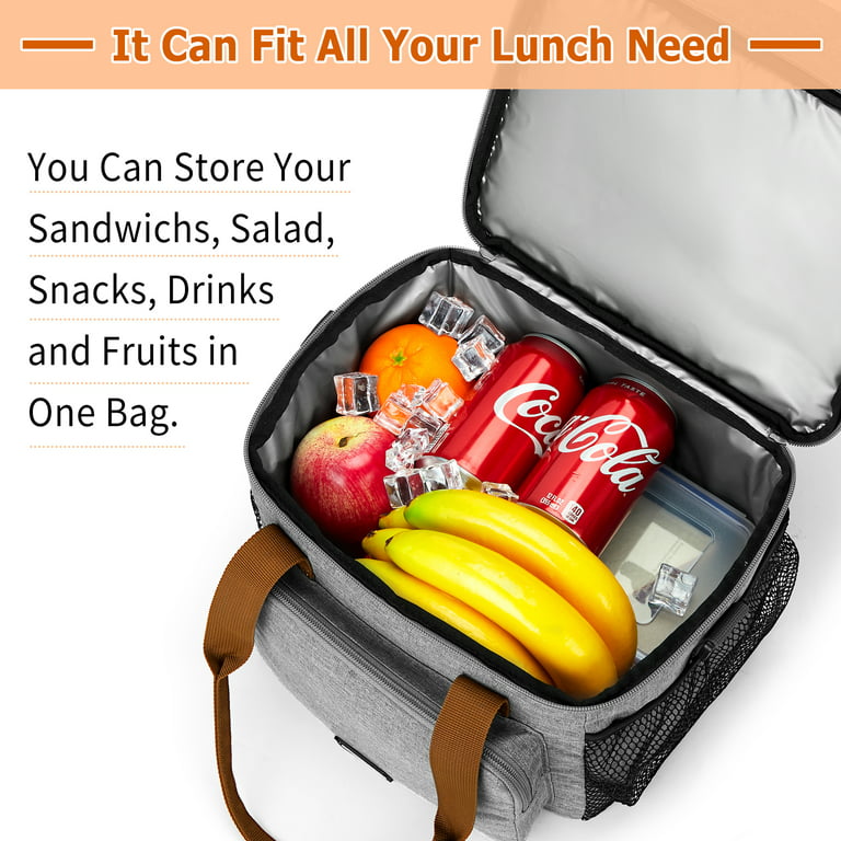 Double Layer Lunch Bag For Women Insulated Lunch Box For Men For