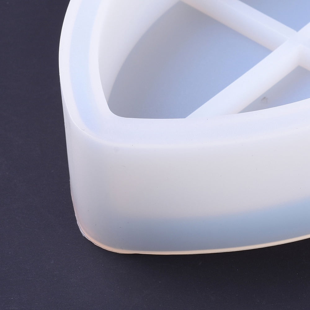 2pcs Cup Mat box Silicone Molds Resin Casting Molds Clay Craft Mold Tools Horse Eye White 175x111x39mm Inner Diameter: 170x103mm