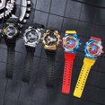 thumbnail image 2 of Reloj electrónico de cuarzo con degradado de color galvanizado, reloj deportivo de moda para estudiantes y niñas, 2 of 6