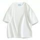 thumbnail image 1 of pstuiky Camisas de manga corta para hombre, Camisa informal holgada de manga corta con solapa de color liso para hombre, estilo oversize, con cuello vuelto y manga corta camisetas de hombre xxl, 1 of 7