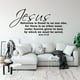 thumbnail image 2 of Versículo bíblico cristiano Hechos 4:12 Calcomanía de pared Sala de estar Dormitorio Jesús La salvación no se encuentra en nadie más Adhesivo de pared Religión, 2 of 4