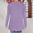 thumbnail image 6 of gbyLJF Womens Open Front Sweaters Spring Lightweight Knitted Cardigan with Pockets Solid Color Long Sleeve Tops for Women, 6 of 7