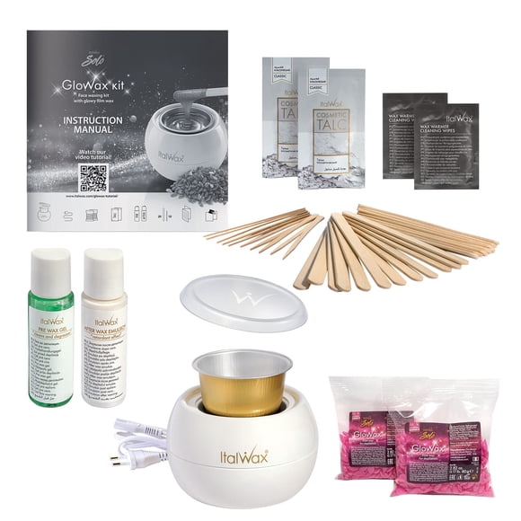 Kit de cera dura Italwax Glowax