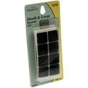 Symmetry 3/4" Hook and Loop Squares, Black