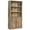 Lintel Oak, variant on Pemberly Row 3-Shelf Modern Engineered Wood Bookcase in Chestnut