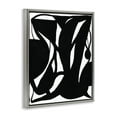thumbnail image 4 of Stupell Industries Black Swirled Ink Abstract Painting Gray Floater Framed Canvas Art Print Wall Art, 17 x 21, 4 of 10