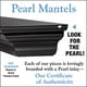Pearl Mantels 618-60B Crestwood 60 Pouces Cheminée Étagère de Cheminée Peinture Noire Panneau de Fibres de Densité Moyenne – image 4 sur 5