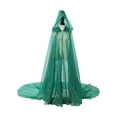 thumbnail image 2 of Capa con Capucha Sunnimix de Tul Verde para Mujer, 2 of 8