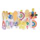 thumbnail image 5 of 14 piezas de pinzas para el pelo para niños y niñas, bonitas y exquisitas horquillas para el pelo con dibujos animados para la vida diaria, viajes, flores de pelusa amarilla, 5 of 12