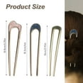thumbnail image 2 of 6 Pieces Shaped Hair Pins Metal Vintage Hair Sticks French Hair Pin Hairstyle Chignon, Metal Hair Pin Fork Sticks for Women Girls, 2 of 5
