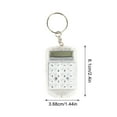 thumbnail image 2 of Gifts Clearance Keychain Calculator Small Calculator Keyring Mini Calculator Office Calculator Mini Digital Calculator Calculator Key Ring Portable Electronic Calculator, 2 of 5