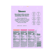 Bloom Nutrition Sparkling Energy Drink, Variety, 12 fl oz Cans, 12 Pack