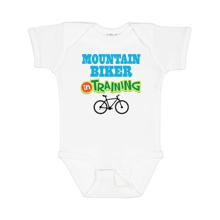 

Inktastic Mountain Biker in Training Boys or Girls Baby Bodysuit