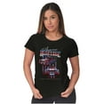 thumbnail image 4 of American Heritage US Flag Muscle Car Womens Slim Fit Graphic Tee Brisco Brands S, 4 of 5