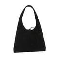 thumbnail image 3 of Bolsa de viajes Bag Minimalista Mujeres elegantes Bolsa de hombro de gamuza para cumpleaños Negro, 3 of 8