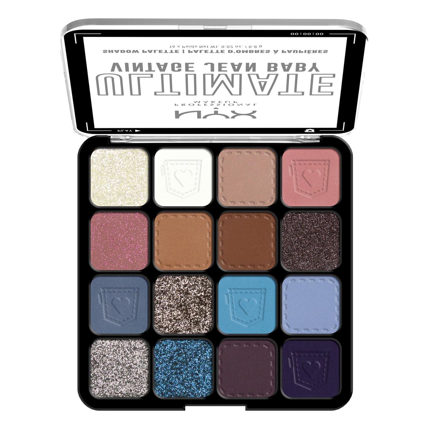 NYX PROFESSIONAL MAKEUP, Ultimate Shadow Palette, 16-shade Eyeshadow Palette, Vegan Formula - Warm Neutrals
