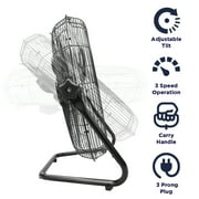 Maxx Air 20 in. 3-Speed Tilting High Velocity Floor Fan