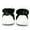 Black, variant on Anti-Slip Sole, Fleece Baby Booties, Newborn Home Booties, Sweat Proof Organic Cotton Lining, Black White