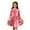Pink, variant on Girl Dress Velvet Long Sleeve Dress Girl Fall Winter Party Dresses Pink 7-8 Years