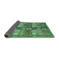 thumbnail image 2 of Ahgly Company Indoor Square Abstract Turquoise Blue Modern Area Rugs, 8' Square, 2 of 4