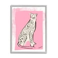 thumbnail image 5 of Stupell Industries Modern Cheetah Ink Lines Blocked Pink Border Graphic Art Gray Framed Art Print Wall Art, Design by Kendra Shedenhelm, 5 of 5