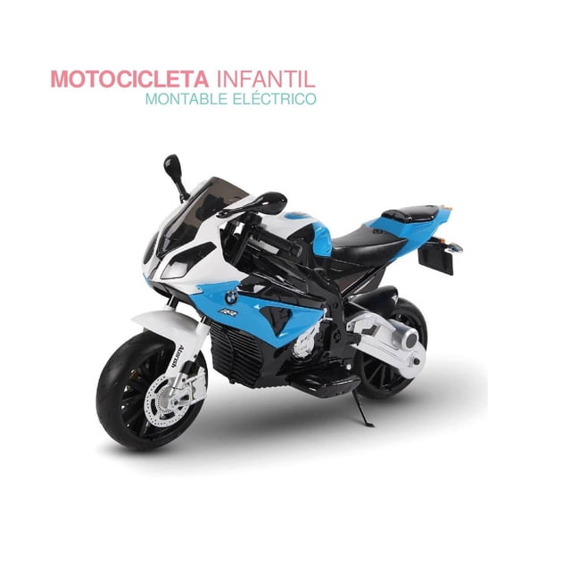 Motocicleta montable eléctrica BMW S1000 RR celeste Unitalla RASTAR s1000RR