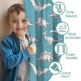 thumbnail image 3 of Blackout Kids Curtains,Blue Dinosaurs Skeletons Pterosaurs Pattern Childrens Insulated Curtains Set Of 2,Bedroom Essentials,Toddler Room Decor 42"x54", 3 of 5