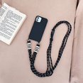 thumbnail image 3 of Funda para iPhone 12, collar con cadena para teléfono, funda protectora (extraíble), funda para teléfono, correa de silicona, cordón para colgar, funda para teléfono iPhone 12 JM, 3 of 5